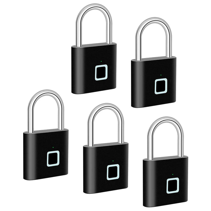 Chytrý visací zámek na otisk prstu s USB nabíjením a vodotěsným provedením – Titan