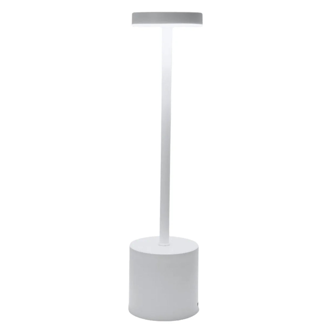 Weiße LED-Stehlampe, modernes Design, energiesparend, für Wohnzimmer oder Büro.