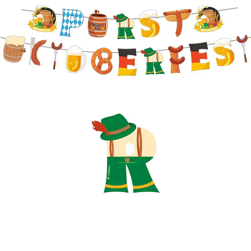 Párty dekorace v designu Oktoberfestu – WiesnFreude Oktoberfest 2025