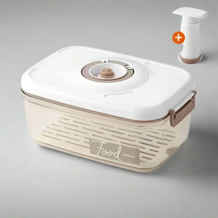 Vakuový box na potraviny, průhledná nádoba s ruční pumpou – FreshLock