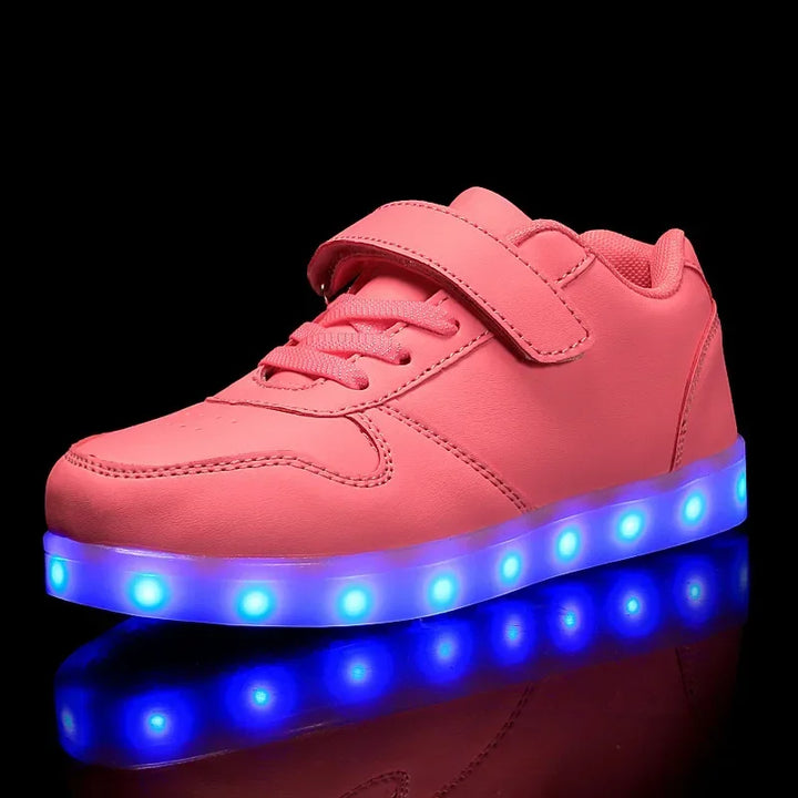 Dětské LED tenisky s efektem změny barvy při chůzi