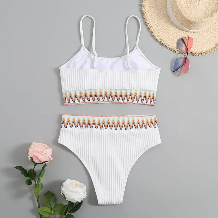 Bikiny s nastavitelnými ramínky a vysokým pasem – Malia