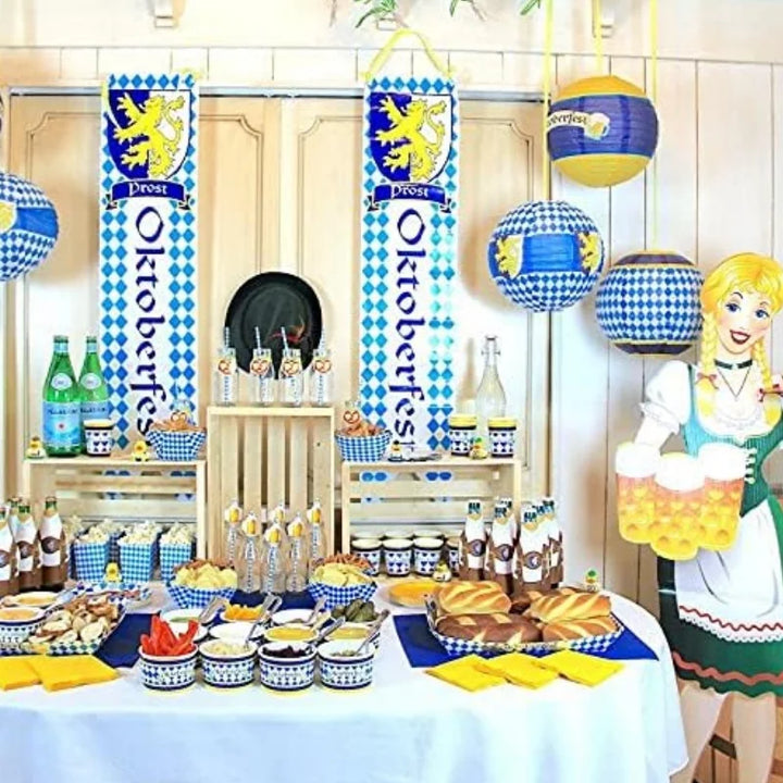 Sada papírových lampiček s motivem Oktoberfestu (3dílná) – LjusGlädje Oktoberfest 2025