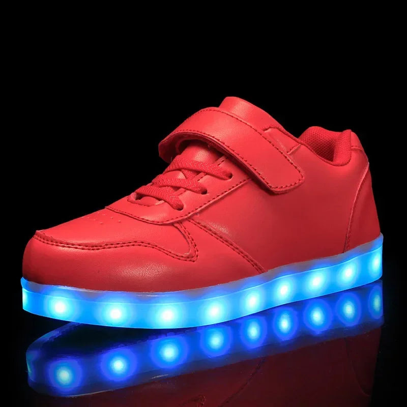 Dětské LED tenisky s efektem změny barvy při chůzi