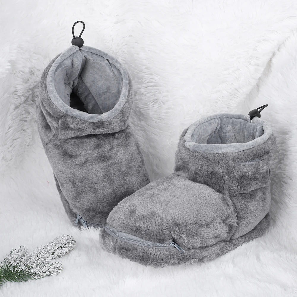 Elektrické USB pantofle s fleecovou podšívkou – WarmFeet