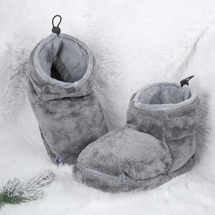 Elektrické USB pantofle s fleecovou podšívkou – WarmFeet