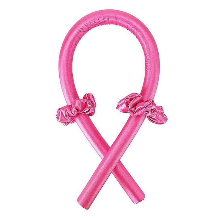 Rosa Lockenstab aus Schaumstoff, hitzefrei, für sanfte Locken, Haarstyling-Tool.