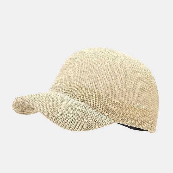 Stylový pletený sluneční klobouk s širokým okrajem - SunWeave Style