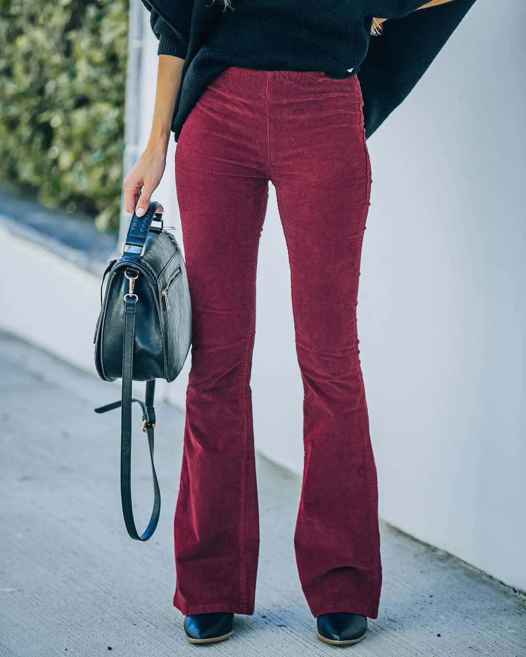 Hladké kalhoty s vysokým pasem pro ženy – Noa