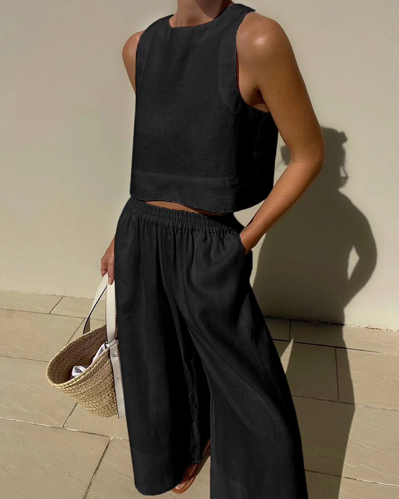 Dvoudílný dámský outfit se sukní a topem – Stylový a univerzální – Narela