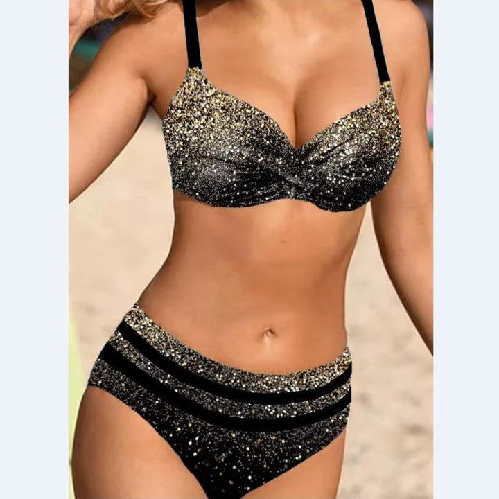 Trendový bikinový set s vysokým pasem – Selina
