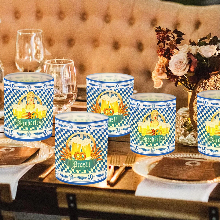 Stolní svícny v designu Oktoberfest (12 kusů, 1+1 zdarma) – LampenGlädje Oktoberfest 2026