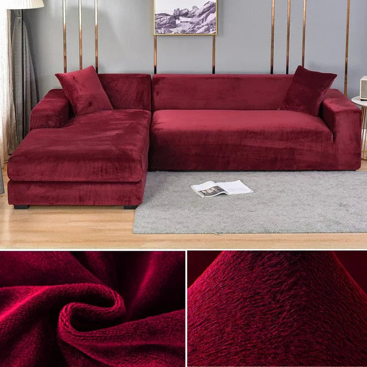 Stretch Velours potah na pohovku s luxusním zpracováním – Sofina