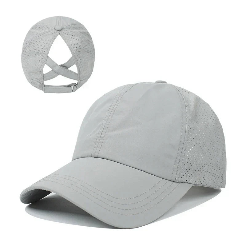 Prodyšná unisex sportovní čepice z pletiva s nastavitelným střihem – AeroCap