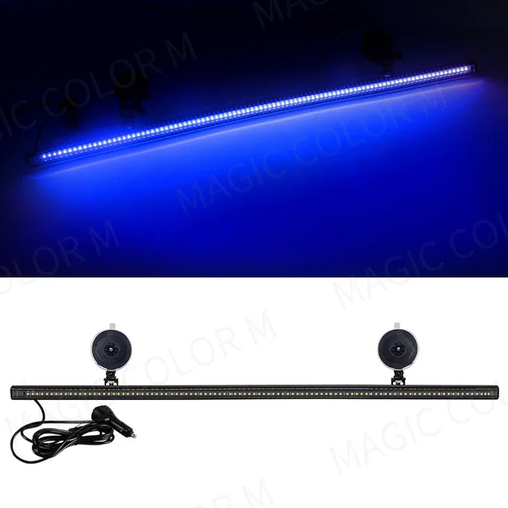 96 LED stroboskopická světelná lišta – Veyra – (výstražné světlo pro automobil)