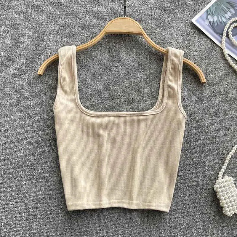 Crop-top bez zad v jednobarevné barvě – Zayra