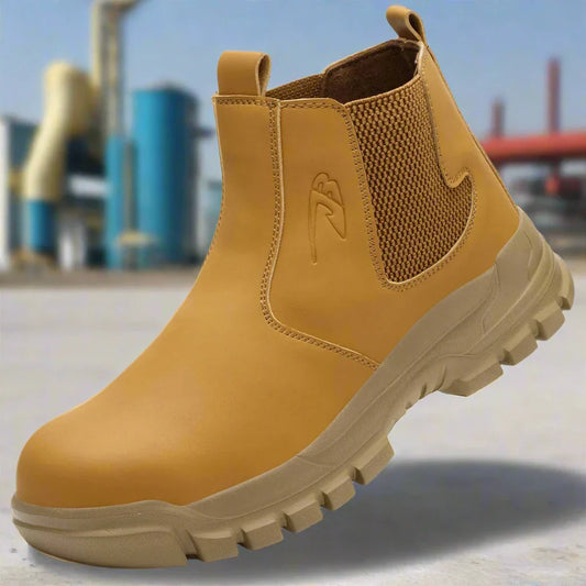 Pánské pracovní bezpečnostní boty voděodolné s ocelovou špicí a širokým střihem – Magnus