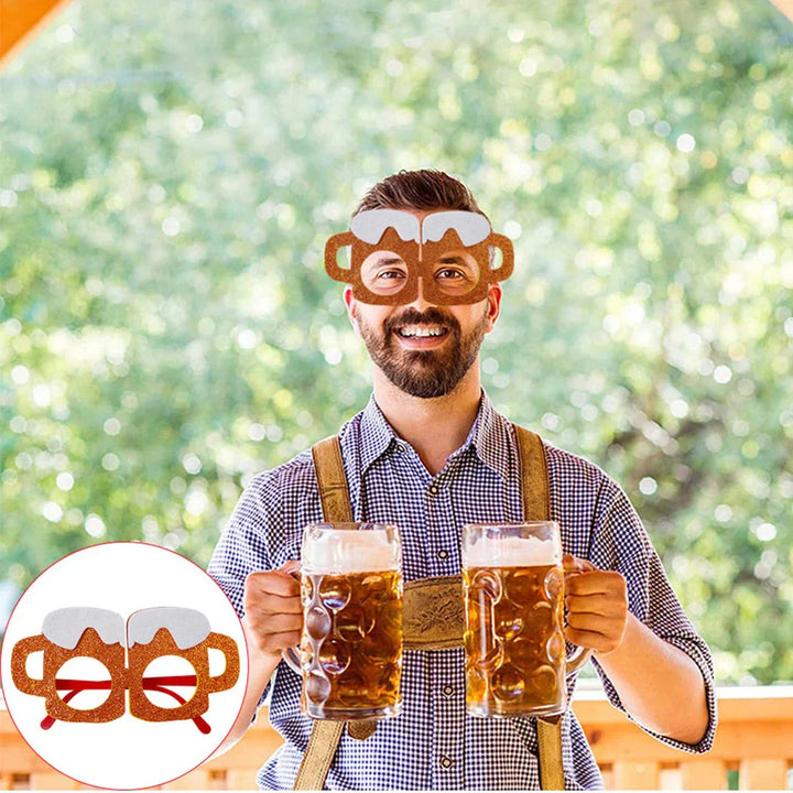 Sada párty brýlí v designu Oktoberfest (12 kusů) - 1+1 zdarma - vtipné brýle Oktoberfest 2026