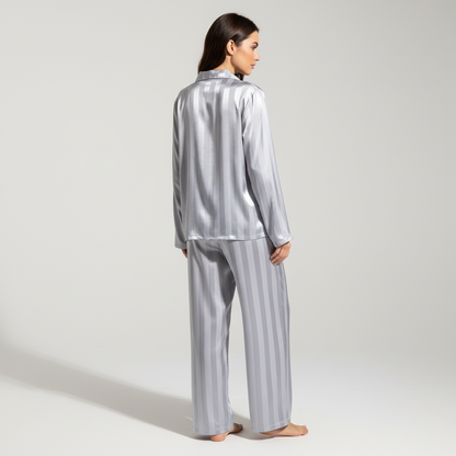 Satin-Pyjama-Anzug - Carla