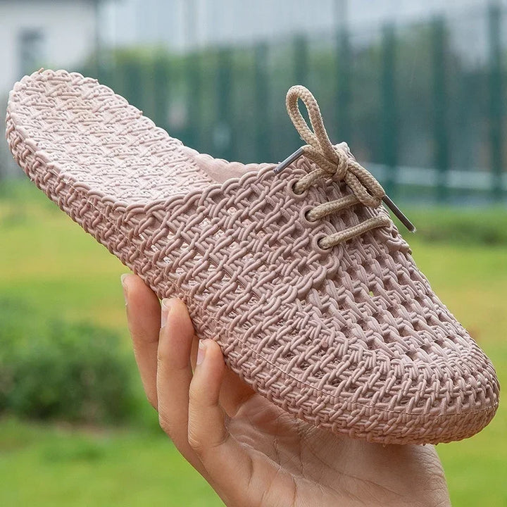 Vzdušné dámské outdoorové loafers s otevřenou špičkou – Linaya