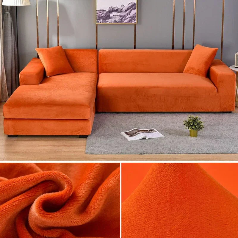 Stretch Velours potah na pohovku s luxusním zpracováním – Sofina