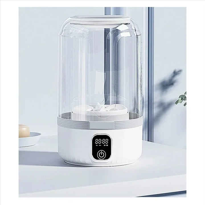 Přenosná mini pračka s LED displejem pro cestování a malé kusy oblečení