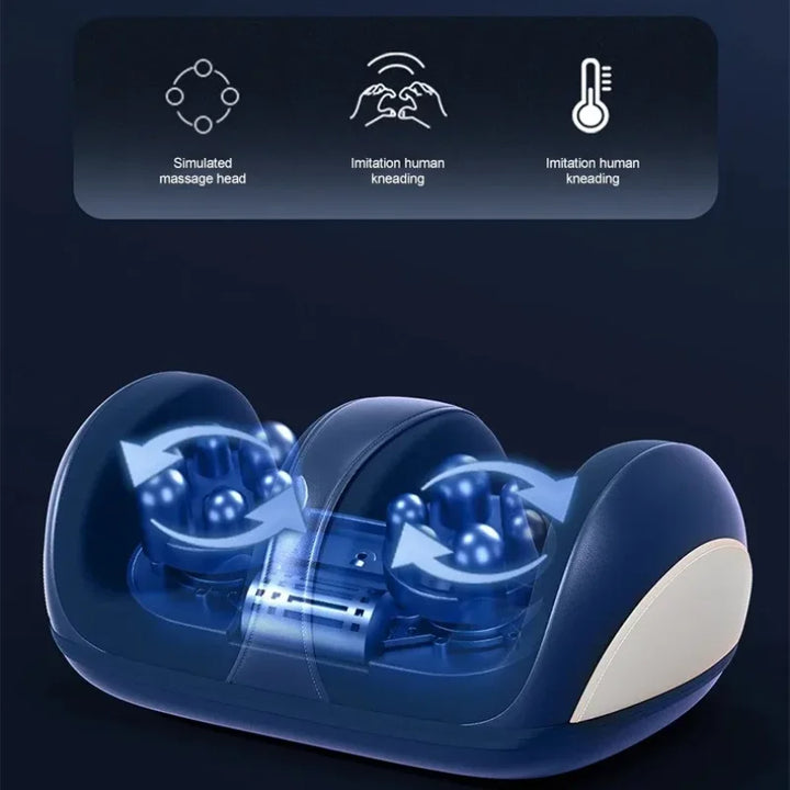 Extra velký elektrický shiatsu masážér na chodidla a lýtka s vyhříváním – Orion
