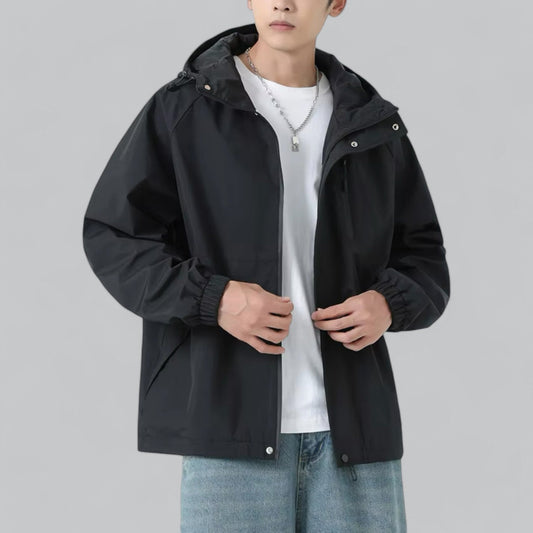 Pánská větrná bunda s uvolněným střihem a ochranou proti povětrnostním vlivům – Damian