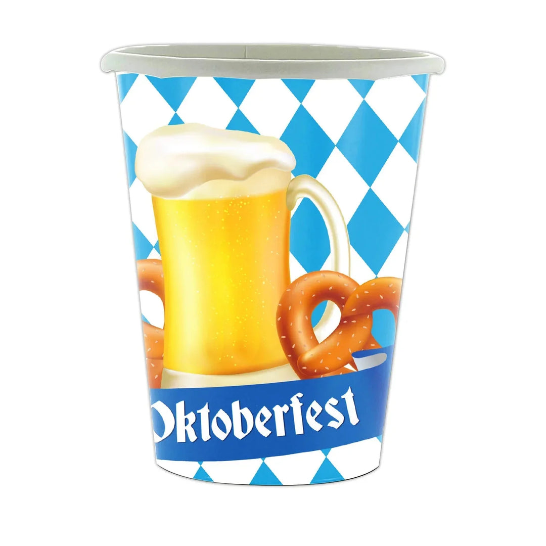 Jednorázová party servisní sada v designu Oktoberfest (včetně ubrusu) – GaudiSet Oktoberfest 2026