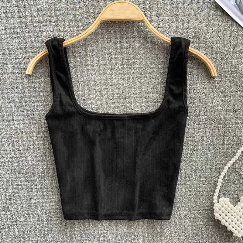 Crop-top bez zad v jednobarevné barvě – Zayra