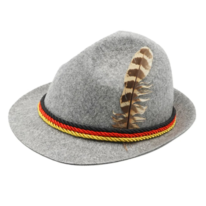Bavorský klobouk s peřím (Unisex) – TrachtenHut Oktoberfest 2025