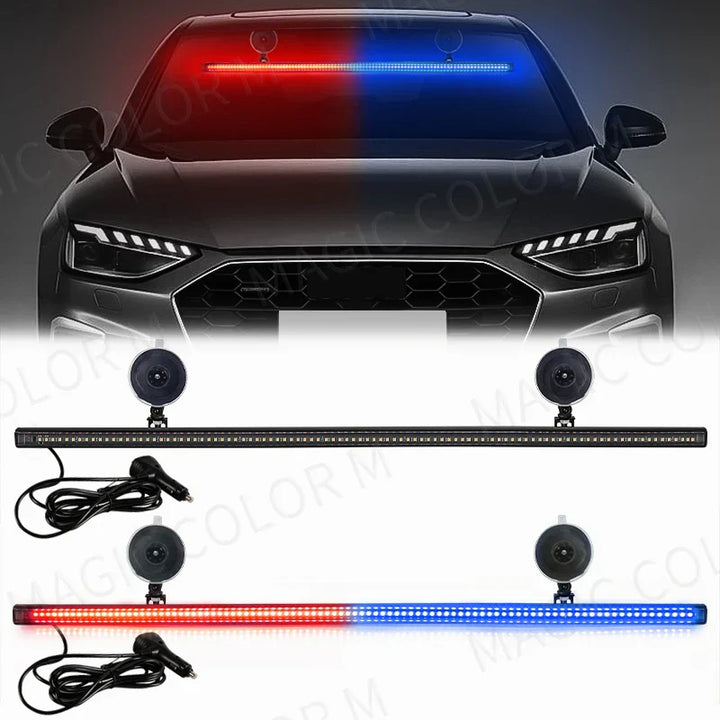 96 LED stroboskopická světelná lišta – Veyra – (výstražné světlo pro automobil)