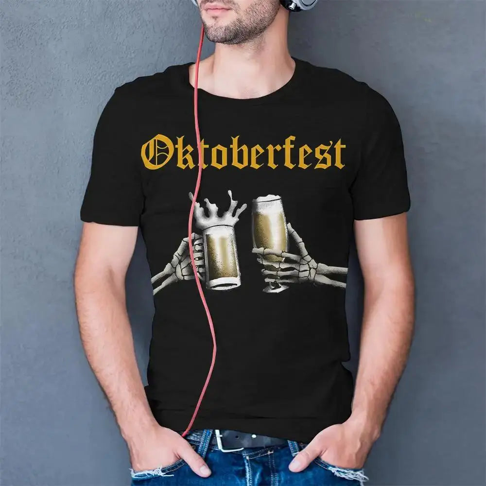 Tričko s motivem kostry – ProstGeist Oktoberfest 2026