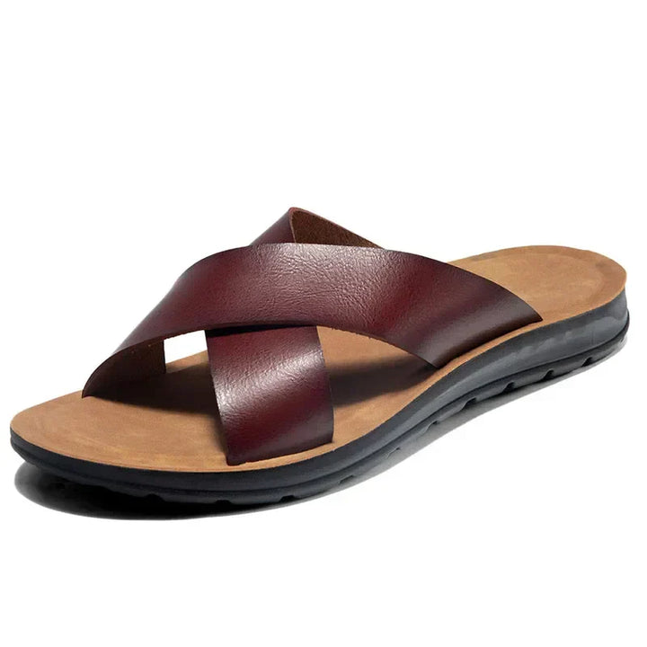 Italské pánské kožené slip-on boty – Lorenzo