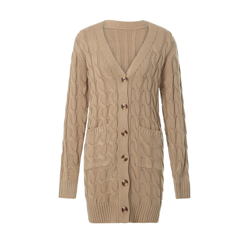 Dámský pletený cardigan s kapsami – Noelle