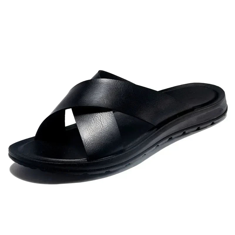 Italské pánské kožené slip-on boty – Lorenzo