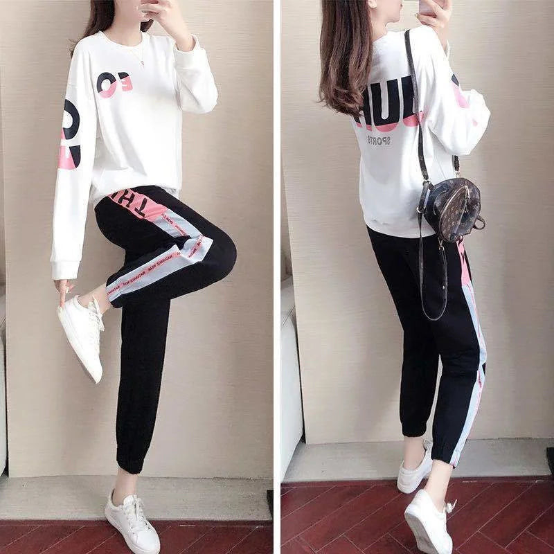 Dámský sportovní set dvoudílný s mikinou a kalhotami – Leona