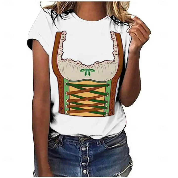 Tričko ve stylu dirndlu – DirndlShirt Oktoberfest 2025