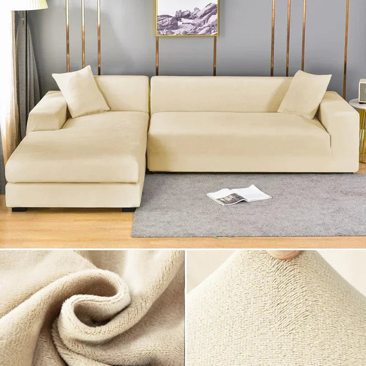 Stretch Velours potah na pohovku s luxusním zpracováním – Sofina