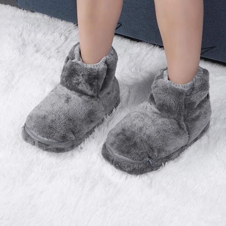 Elektrické USB pantofle s fleecovou podšívkou – WarmFeet