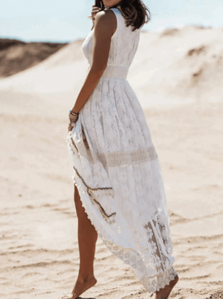 Uvolněné Boho-maxišaty s stylovými detaily – Solange