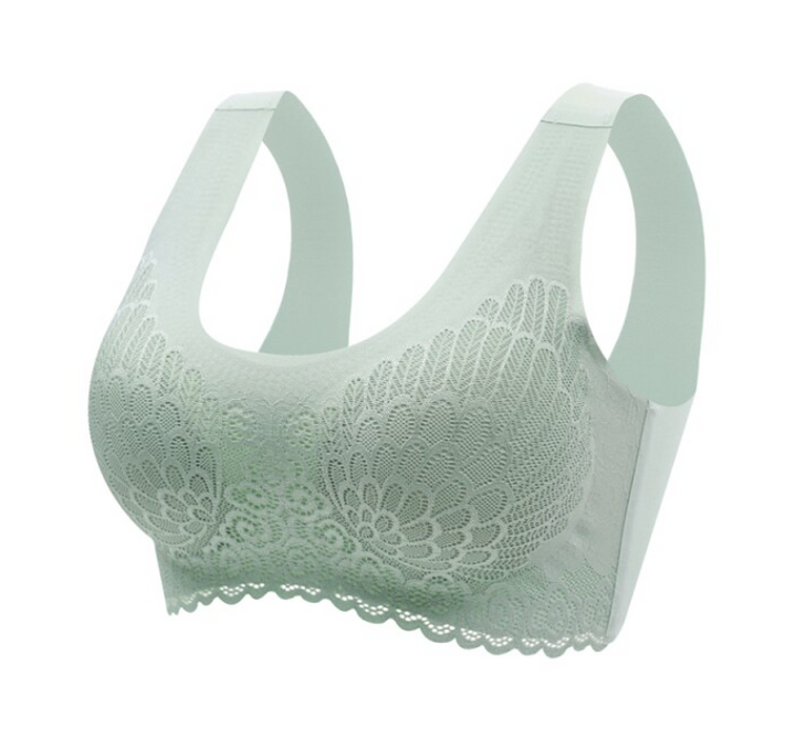 Damen-BH aus Spitze, mintgrün, nahtlos, bequem, stützend, Unterwäsche, Mode.