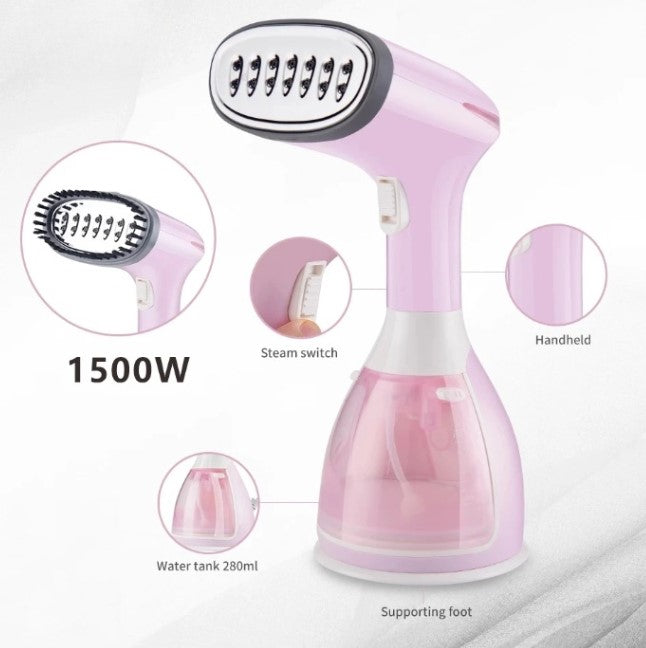 Vertikální napařovač na textil 280 W, rychlé zahřívání, nádrž 1500 ml – SteamFlow