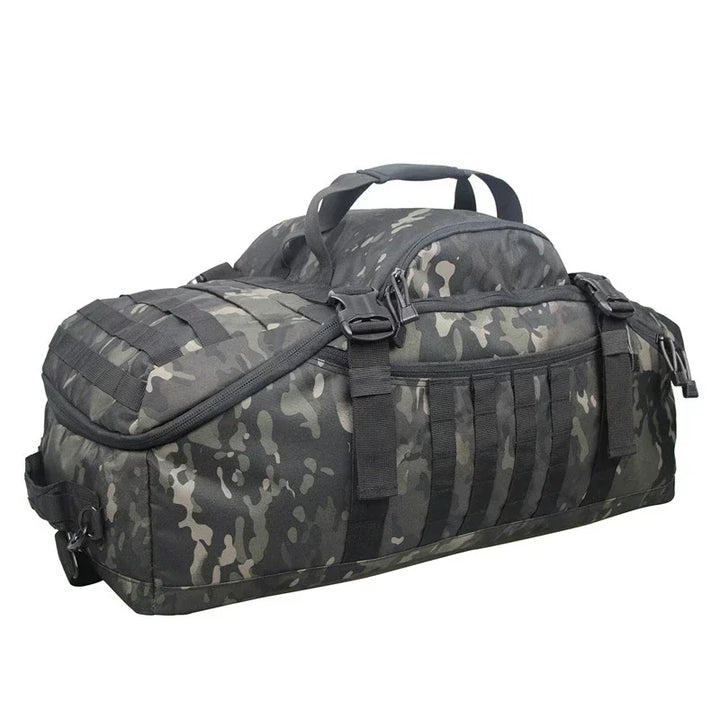 Tarnmuster-Taktische Tasche, schwarz-grau, robust, Outdoor, Camping, Sport, wasserdicht.