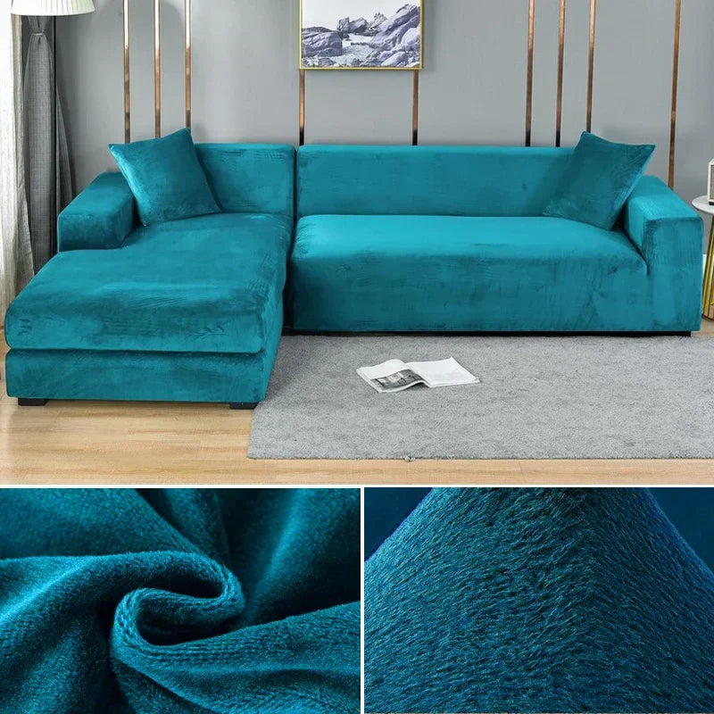 Stretch Velours potah na pohovku s luxusním zpracováním – Sofina