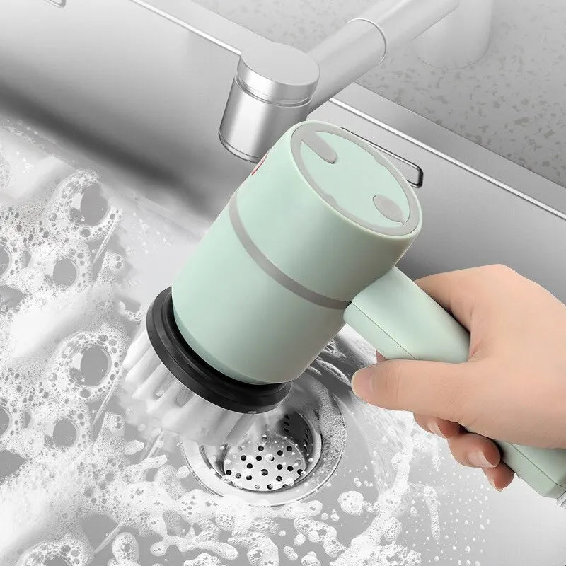 Automaticky rotující mycí štětec na nádobí s výkonným čištěním - Scruba
