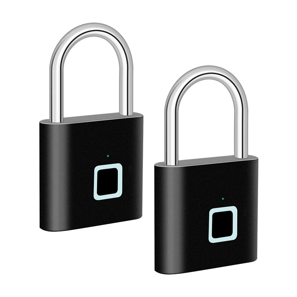 Chytrý visací zámek na otisk prstu s USB nabíjením a vodotěsným provedením – Titan