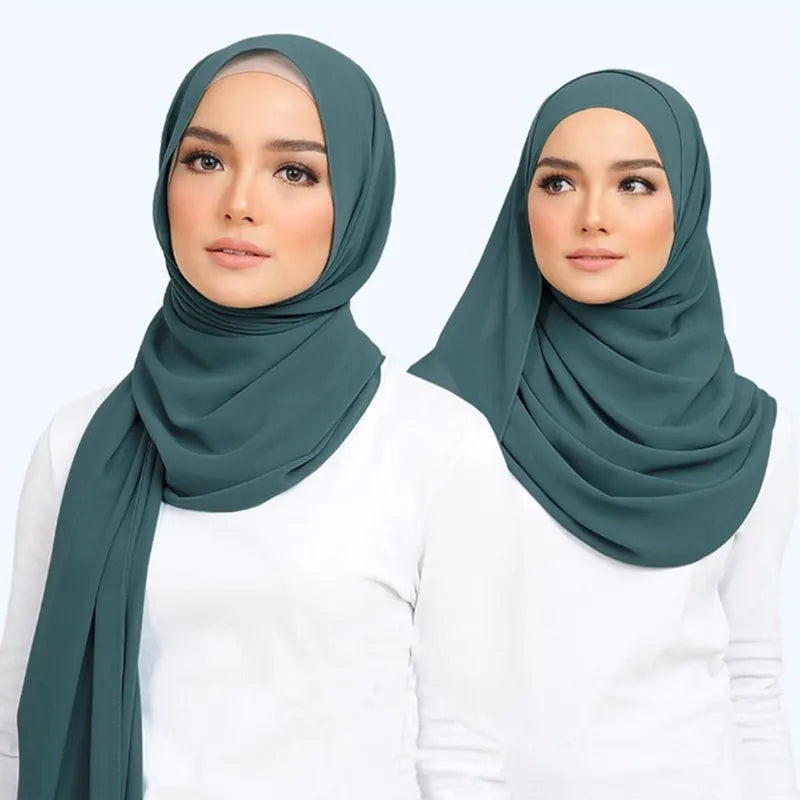 Chiffon Hijab Šátek – Podzimní kouzelník Leilani