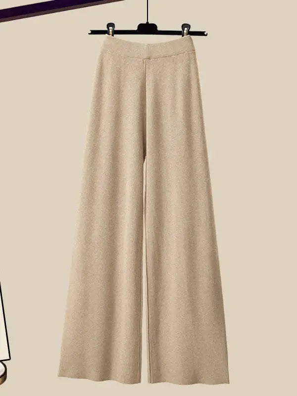 Třídílná dámská zimní souprava s pleteným svetrem – Marisa