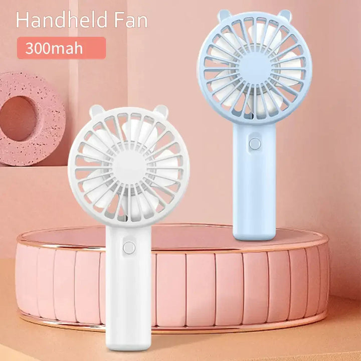 Přenosný USB dobíjecí mini ruční ventilátor – Veyra (1+1 ZDARMA)